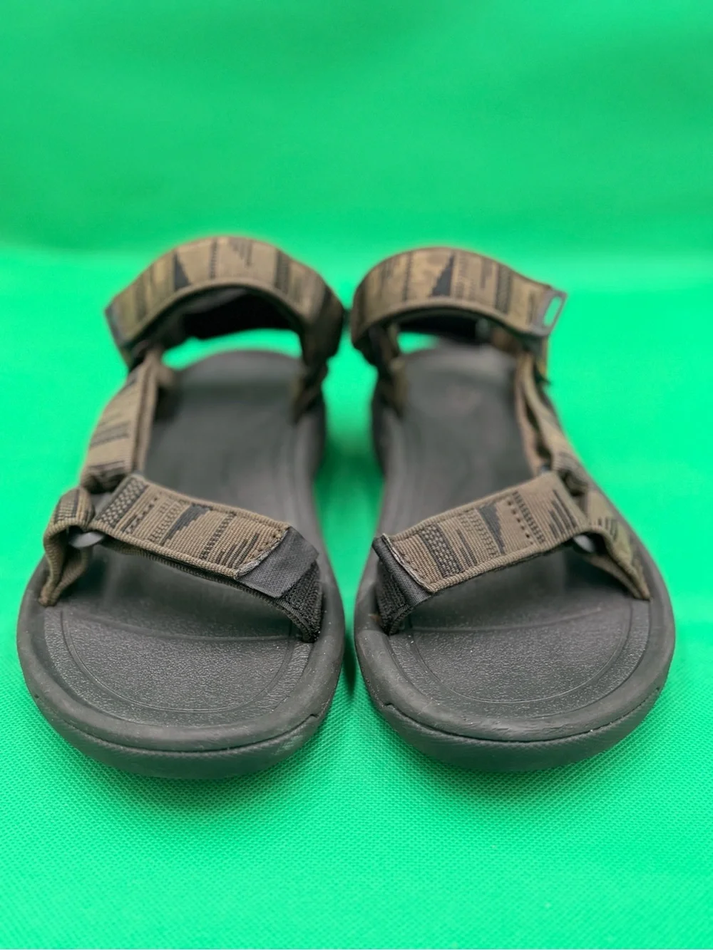 Teva Olive Green and Black Adjustable Strap Sandals - Hurricane XLT2